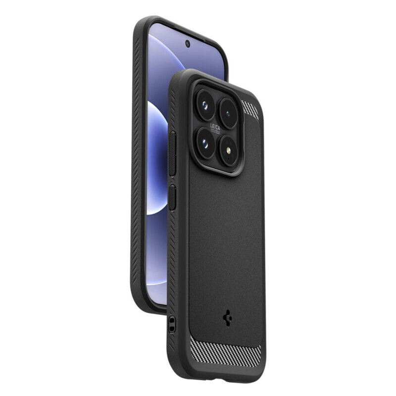 Husa Xiaomi 17 Spigen Rugged Armor, negru mat