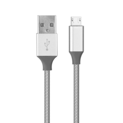 Cablu de date Metal Type USB 3.0 -USB-C - Gri