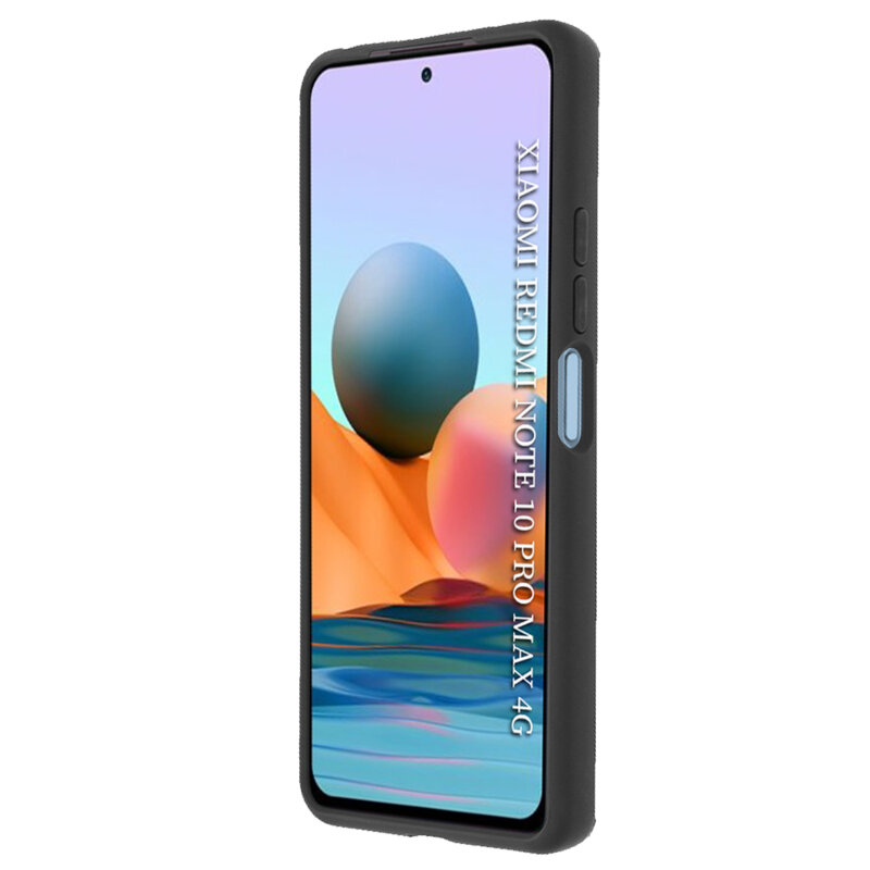 Husa Xiaomi Redmi Note 10 Pro Max Techsuit Glinth Cu Inel Suport Stand Magnetic - Negru