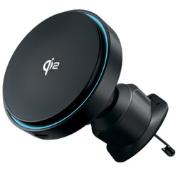 Suport auto magnetic wireless Qi2 15W Proove, gri, WHLC15010002