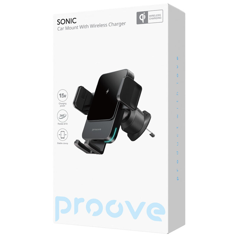 Suport auto pentru grila Proove Sonic, 15W, gri, WHSN15002001