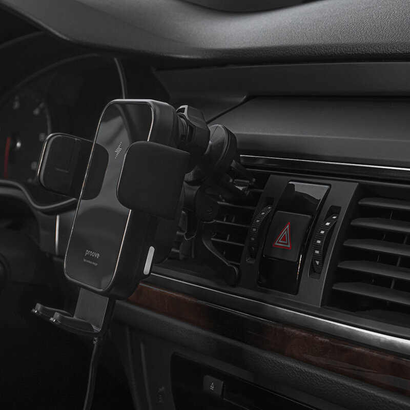 Suport auto telefon, ajustare automata Proove Triple Clamp, 15W