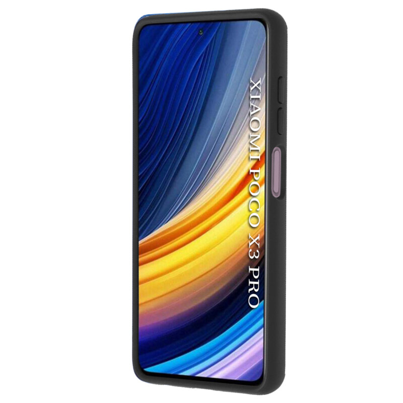 Husa Xiaomi Poco X3 Pro Techsuit Glinth Cu Inel Suport Stand Magnetic - Negru