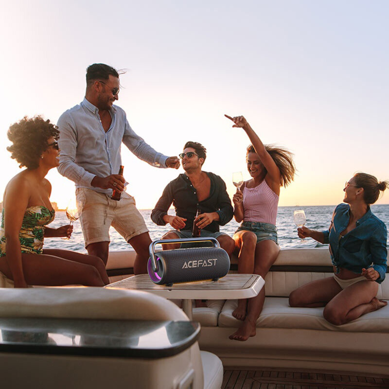 Boxa portabila Bluetooth TWS cu bass Acefast K2 Pro, 9600mAh