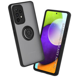 Husa Samsung Galaxy A52 4G Techsuit Glinth Cu Inel Suport Stand Magnetic - Negru