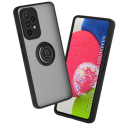 Husa Samsung Galaxy A52s 5G Techsuit Glinth Cu Inel Suport Stand Magnetic - Negru