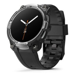 [Pachet husa + curea] Samsung Galaxy Watch8 44mm Ringke Rugged Gear, negru/transparenta