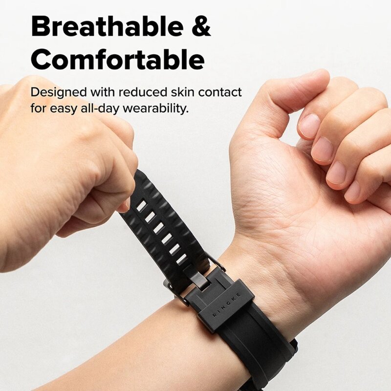 [Pachet husa + curea] Samsung Galaxy Watch8 44mm Ringke Rugged Gear, negru