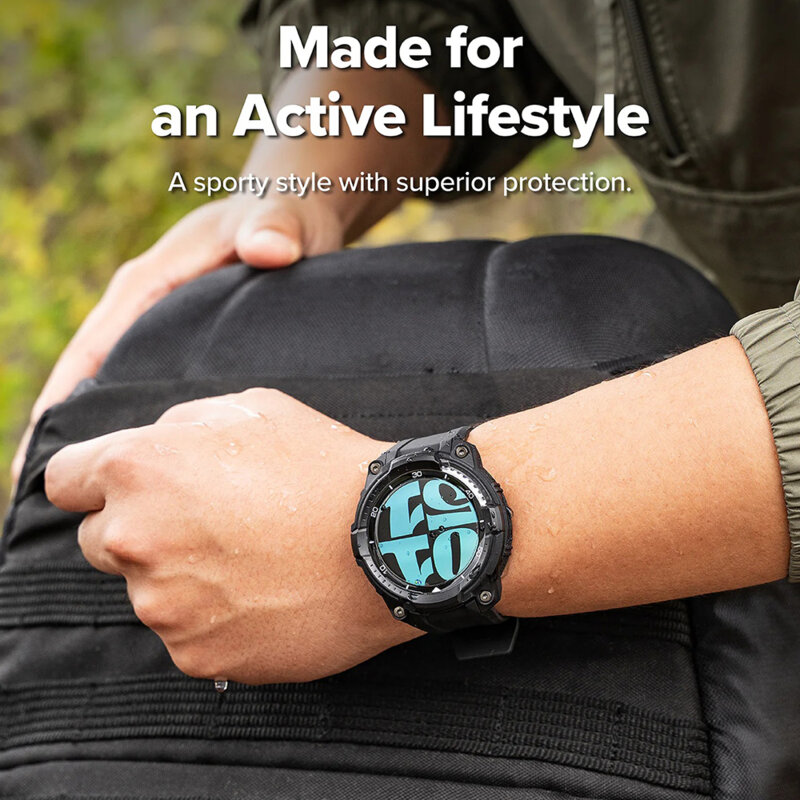 [Pachet husa + curea] Samsung Galaxy Watch8 Classic Ringke Rugged Gear, negru