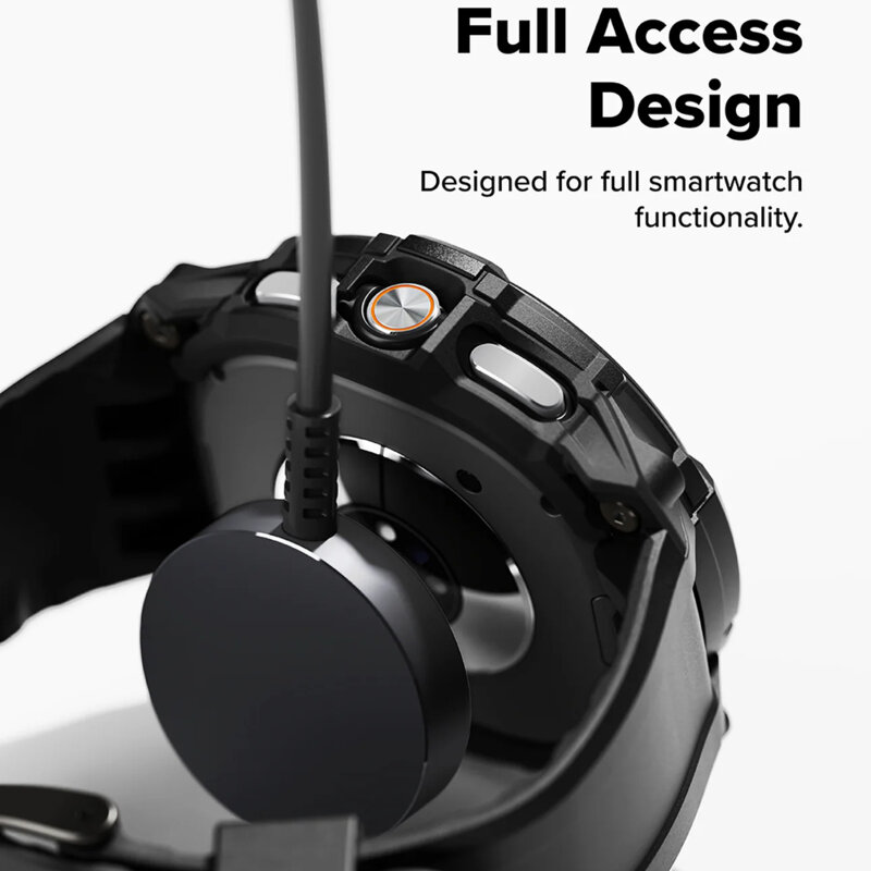 [Pachet husa + curea] Samsung Galaxy Watch8 Classic Ringke Rugged Gear, negru