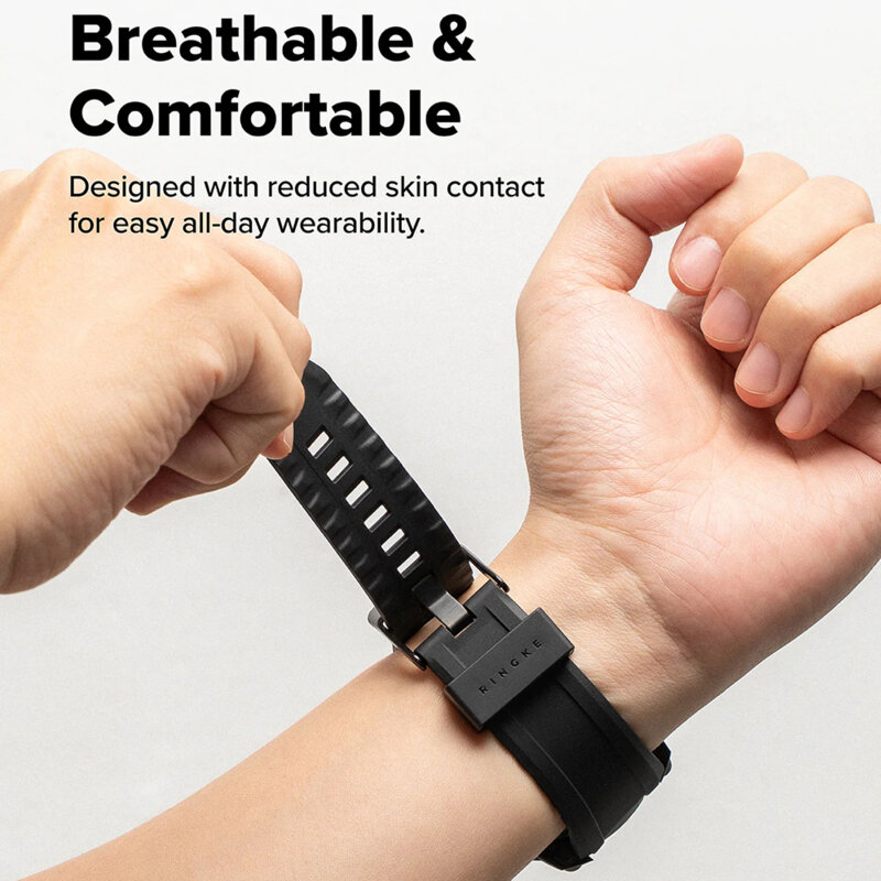 [Pachet husa + curea] Samsung Galaxy Watch8 Classic Ringke Rugged Gear, negru