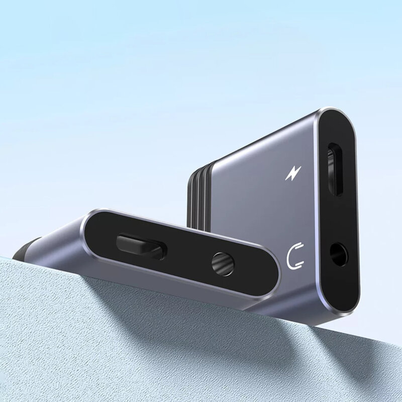 Adaptor audio Lightning la Jack 3.5mm, Type-C Lito LA04L, negru