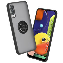 Husa Samsung Galaxy A50s Techsuit Glinth Cu Inel Suport Stand Magnetic - Negru