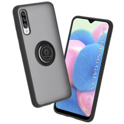 Husa Samsung Galaxy A30s Techsuit Glinth Cu Inel Suport Stand Magnetic - Negru
