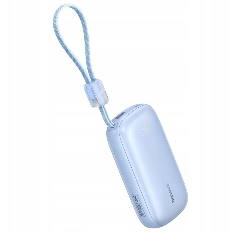 Baterie externa cu cablu 10000mAh Baseus, 22.5W, albastru, E0027L03