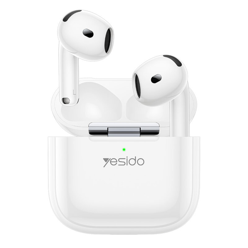Casti airpod Bluetooth 5.4, half-in-ear Yesido TWS31, 300mAh, alb
