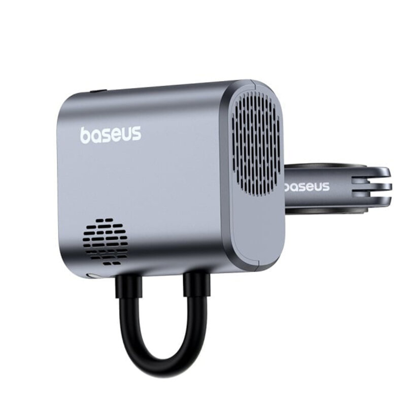 Compresor bicicleta portabil cu afisaj digital Baseus, negru