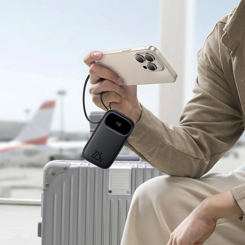 Baterie externa 10000mAh Baseus, 22.5W, negru, P10082106123-00