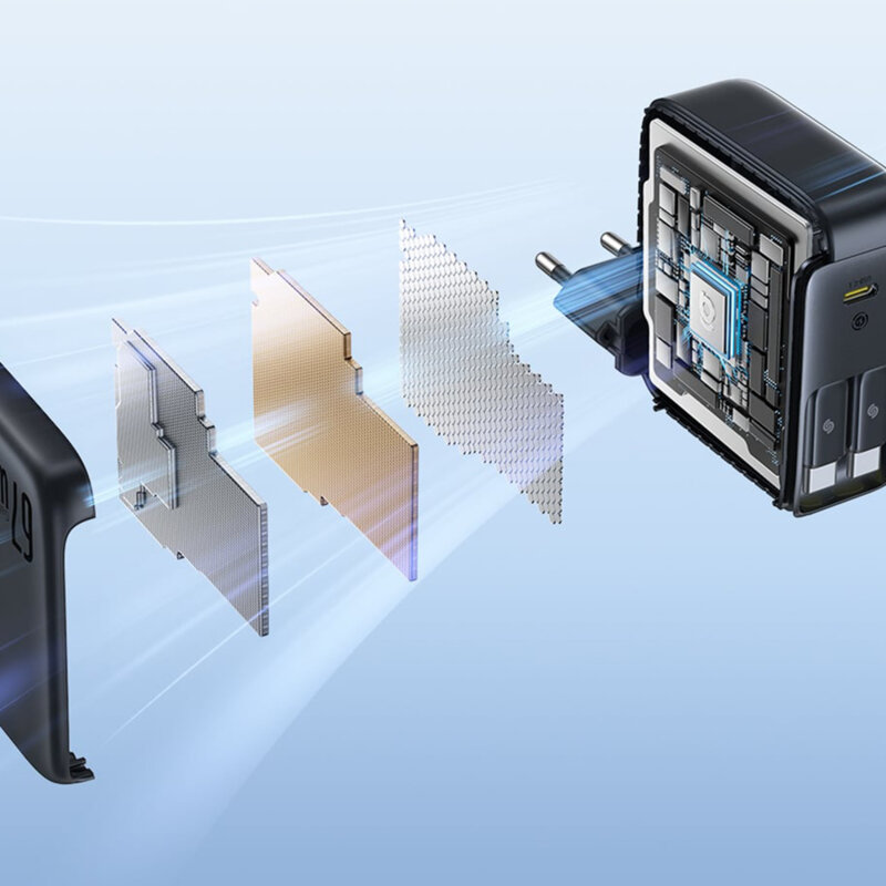 Incarcator Type-C + 2x cablu retractabil 67W, Baseus, E0121D00