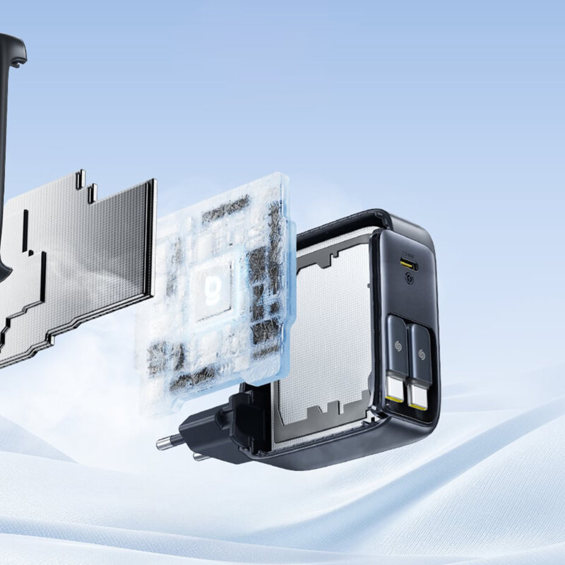 Incarcator Type-C + 2x cablu retractabil 67W, Baseus, E0121D00