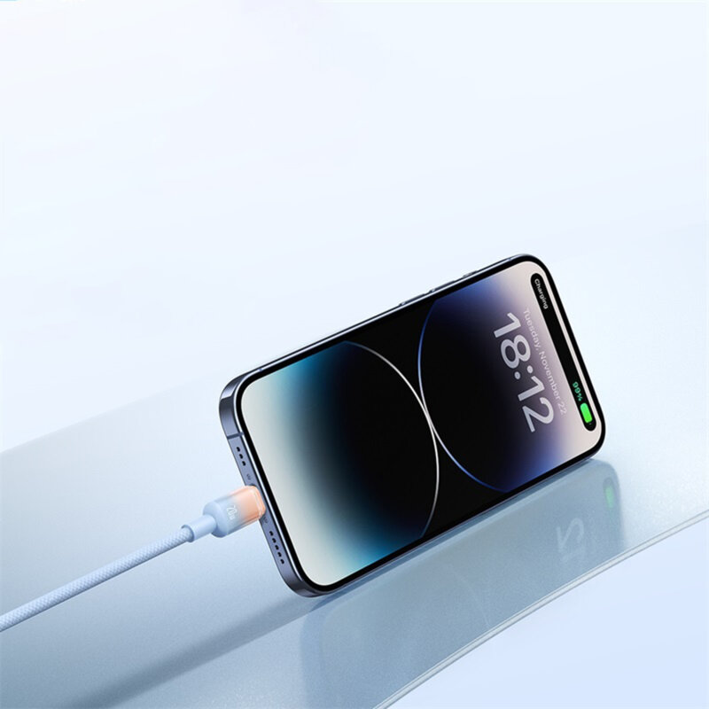 Cablu de date USB-C 100W, Baseus Discolor E0420701, 2m