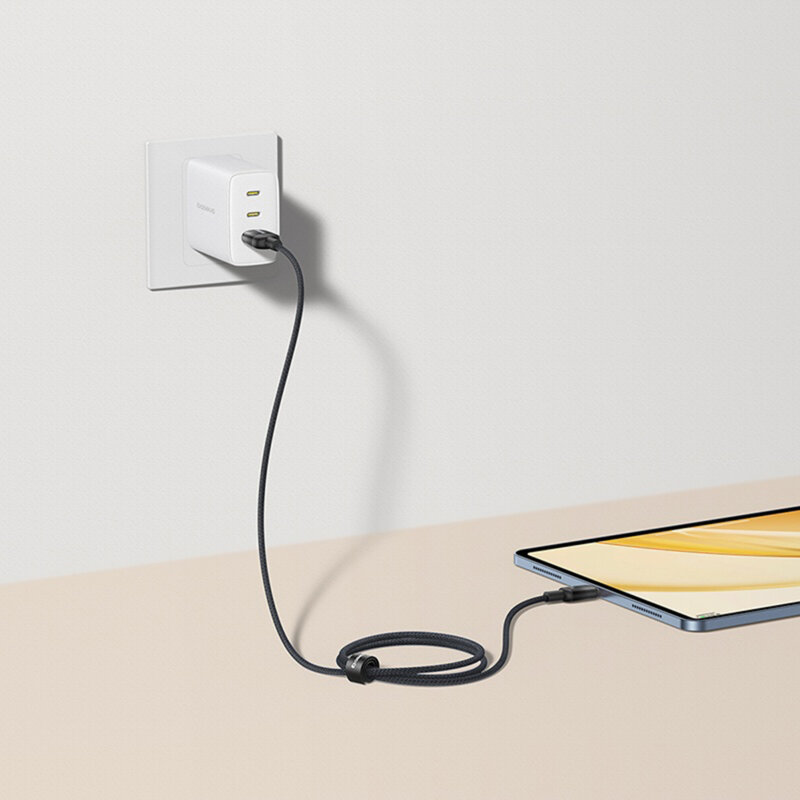 Cablu de date USB-A/C 100W, Baseus Discolor E0420803, 2m