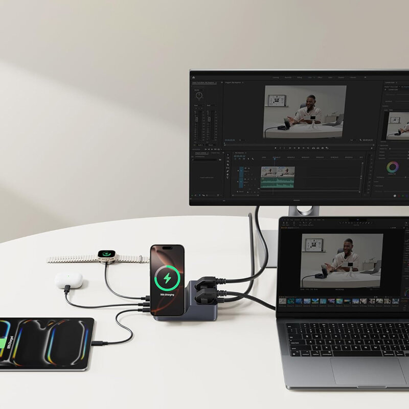 Statie de incarcare wireless 6in1 67W, Baseus, E00078801123-00