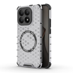 Husa transparenta Xiaomi 15T Techsuit HoneyComb Shield MagSafe, alb