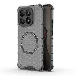 Husa transparenta Xiaomi 15T Techsuit HoneyComb Shield MagSafe, negru