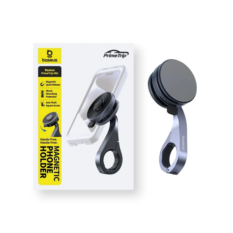 Suport bicicleta pentru telefon magnetic, Baseus PrimeTrip VB1, C0013D00