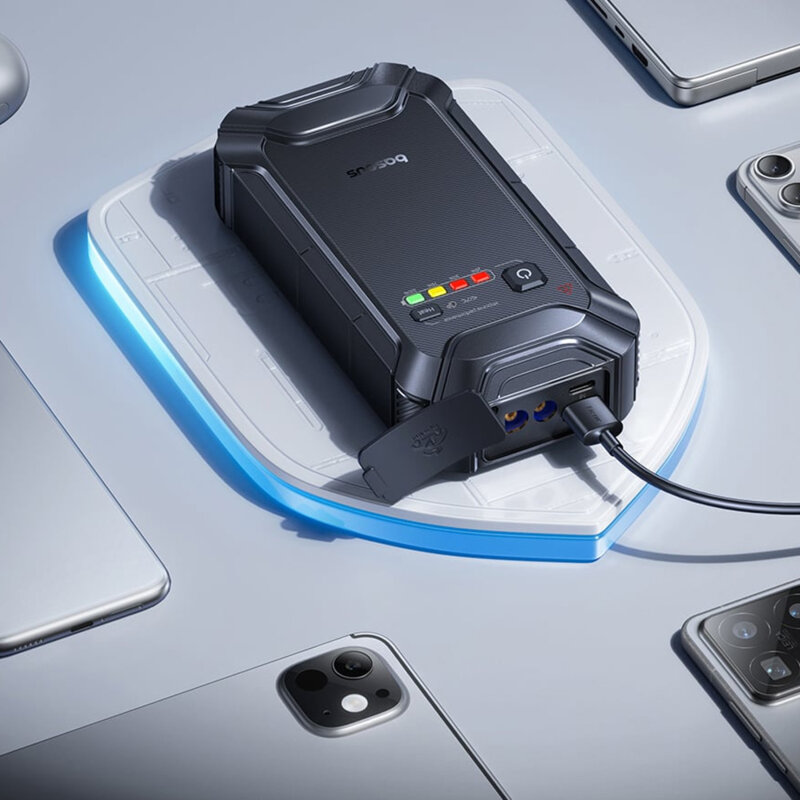 Jump starter/compresor auto portabil 5000A, Baseus PrimeTrip VJ1, C0119400