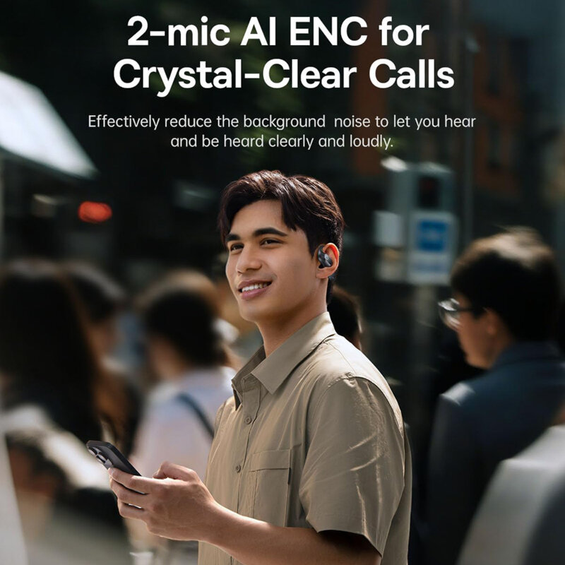 Casti wireless open-ear BT6.0 Baseus Eli 2i Fit, 600mAh, A0102604