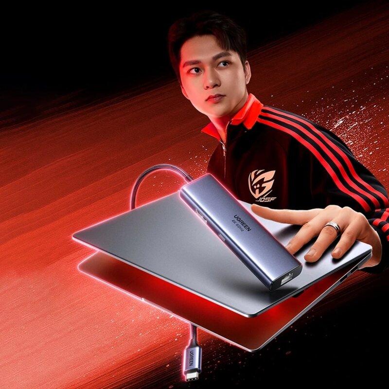 Docking station 6in1, USB, USB-C, RJ45, DP 4K Ugreen, 75643