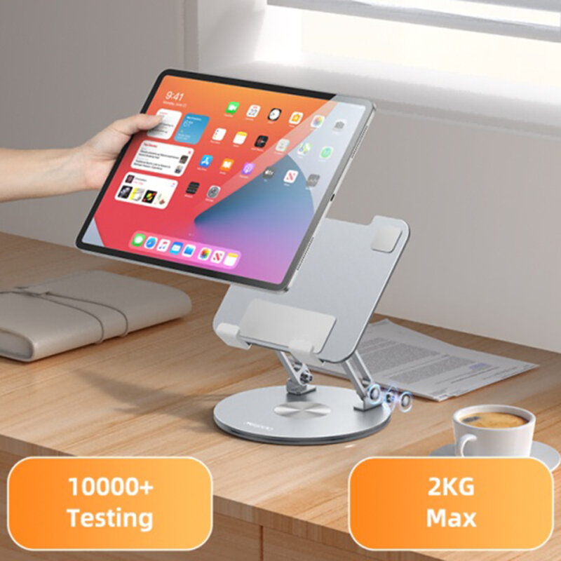 Suport pentru tableta rotativ, pliabil Yesido C293, argintiu