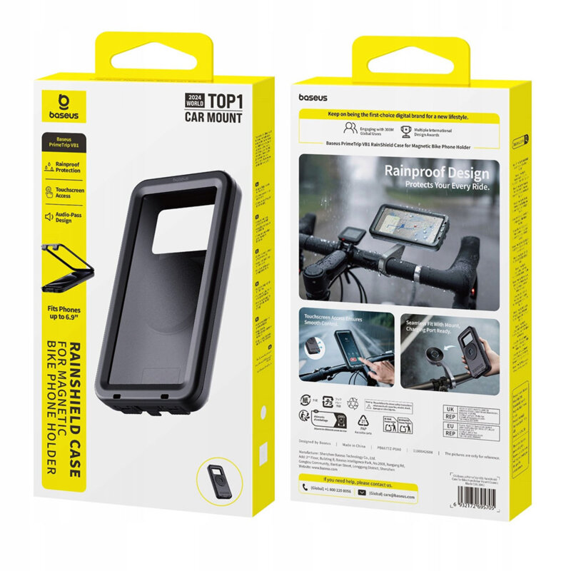 Husa telefon waterproof magnetica, 360° Baseus, 6.9