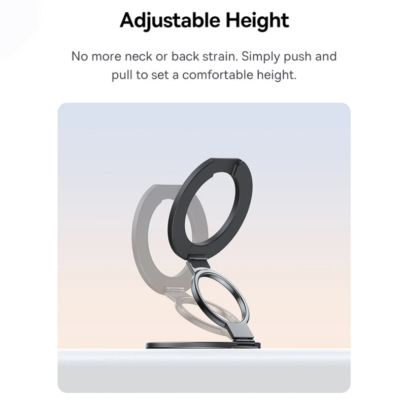 Inel magnetic telefon, dual-ring Baseus MagPro 3, negru, Z0004800