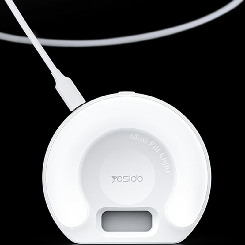 Lumina LED pentru selfie cu clema pentru telefon, Yesido DH13