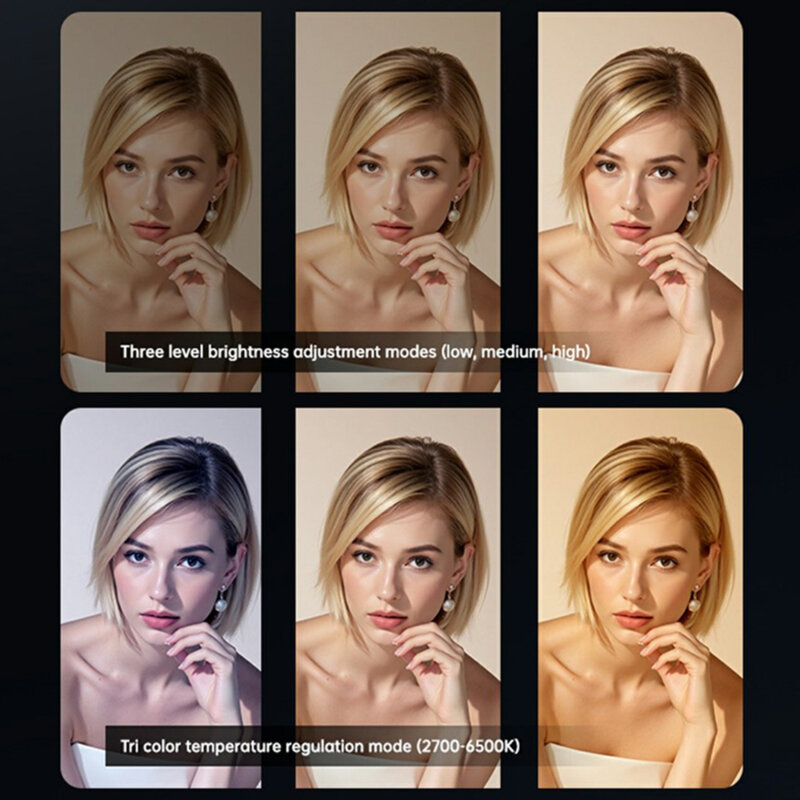 Lumina LED pentru selfie cu clema pentru telefon, Yesido DH13