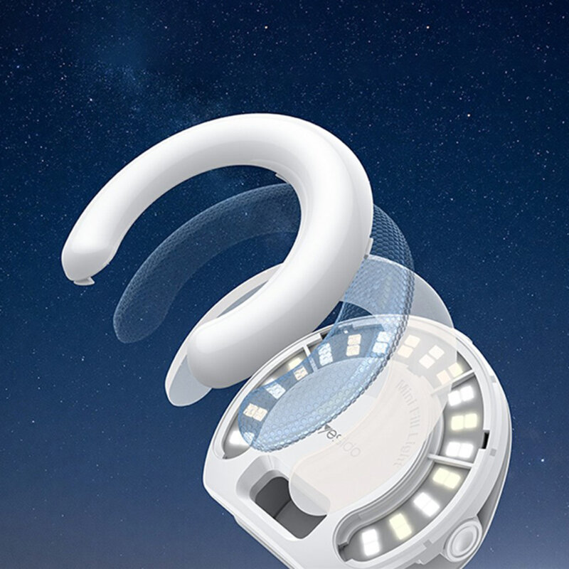 Lumina LED pentru selfie cu clema pentru telefon, Yesido DH13