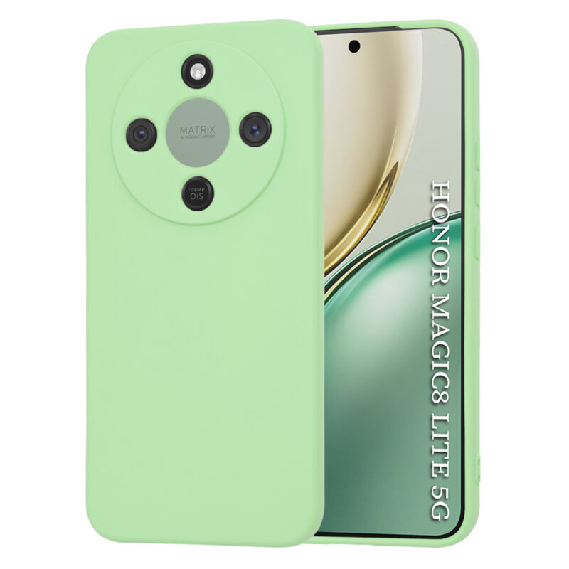Husa silicon Honor Magic8 Lite Techsuit SoftFlex, verde deschis