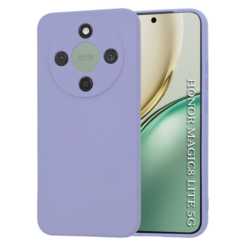 Husa silicon Honor Magic8 Lite Techsuit SoftFlex, violet