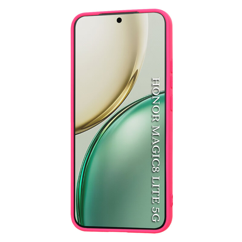 Husa silicon Honor Magic8 Lite Techsuit SoftFlex, fucsia