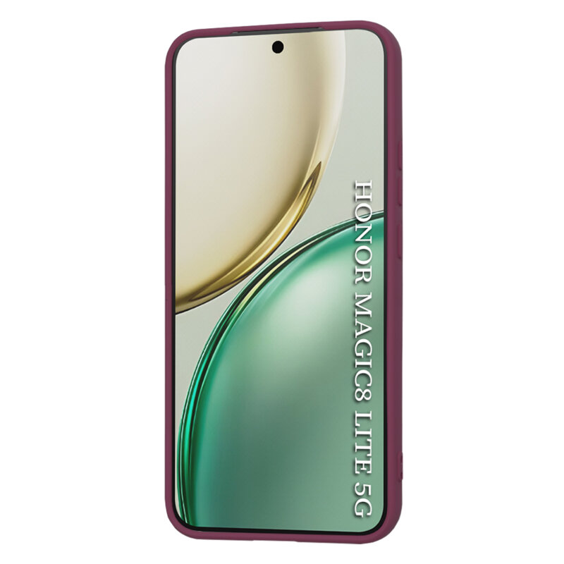 Husa silicon Honor Magic8 Lite Techsuit SoftFlex, bordo