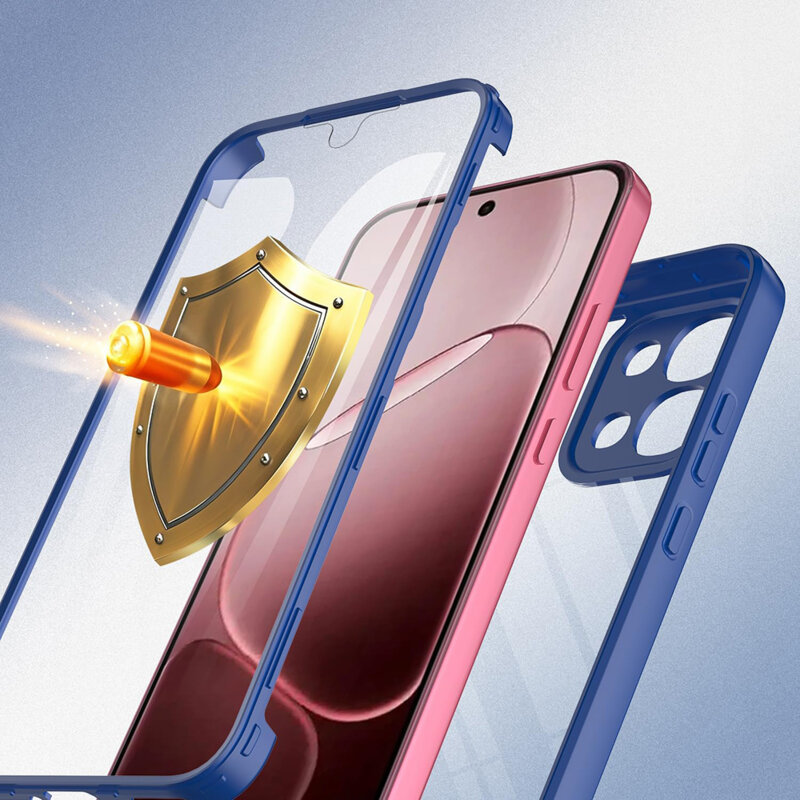 Husa 360° Oppo A6 Pro 4G Techsuit ColorVerse, albastru