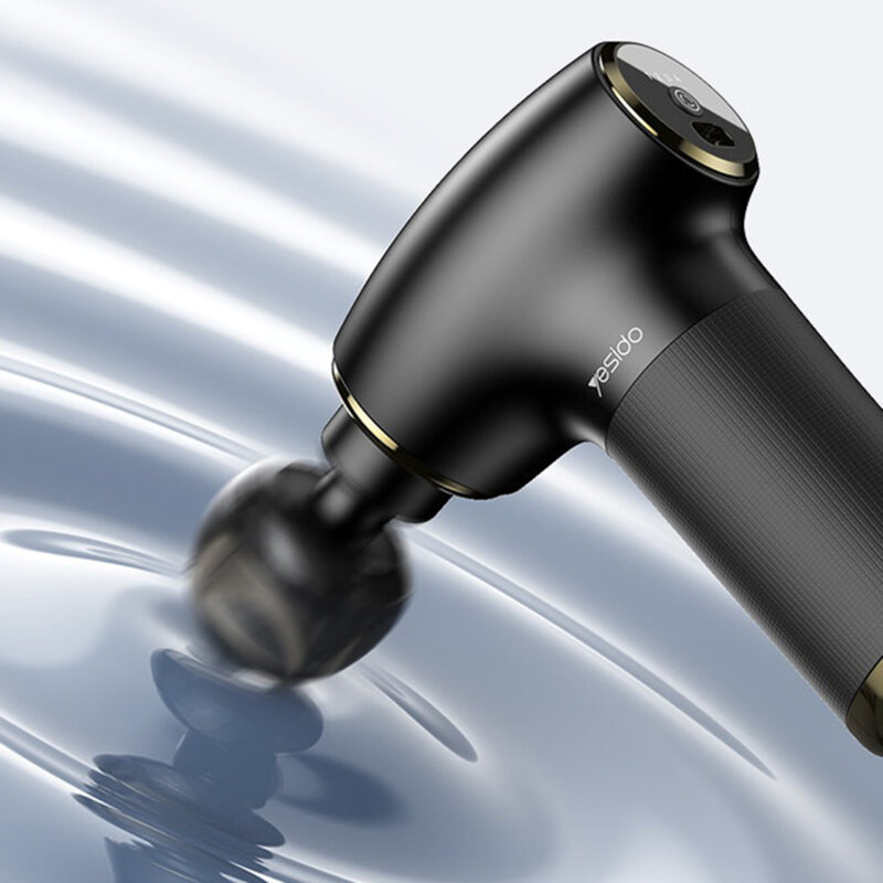 Aparat masaj pistol pentru gat Yesido MG02, 3200RPM, negru