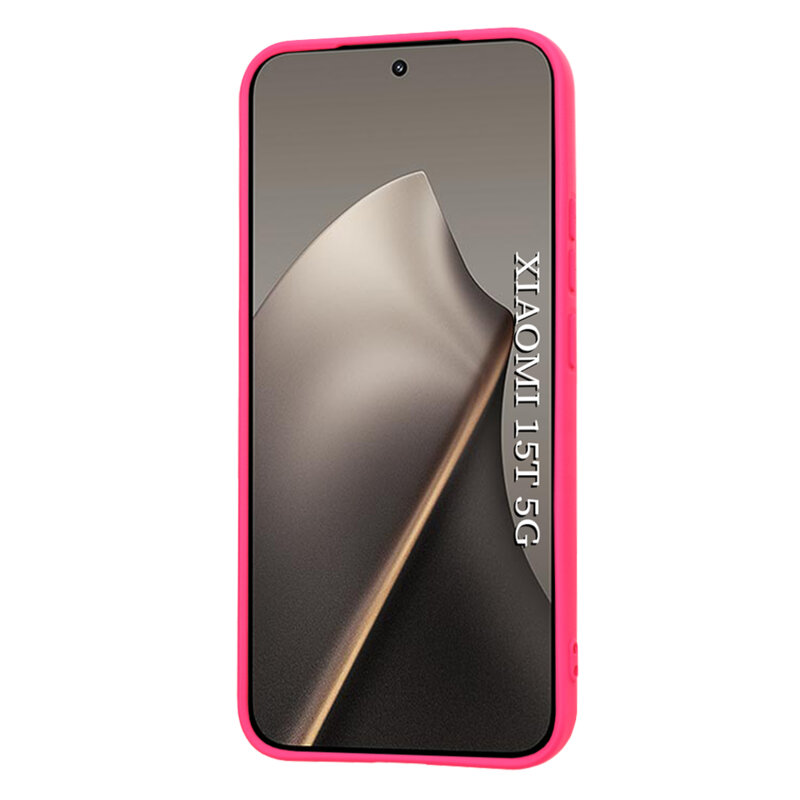 Husa silicon Xiaomi 15T Techsuit SoftFlex, fucsia
