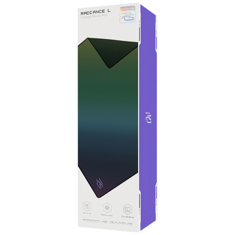 Mousepad gaming L cu efect glow Proove, aurora, MPRD00200014