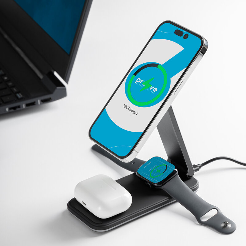 Statie incarcare MagSafe 3in1 Proove, 15W, WSEF15010001