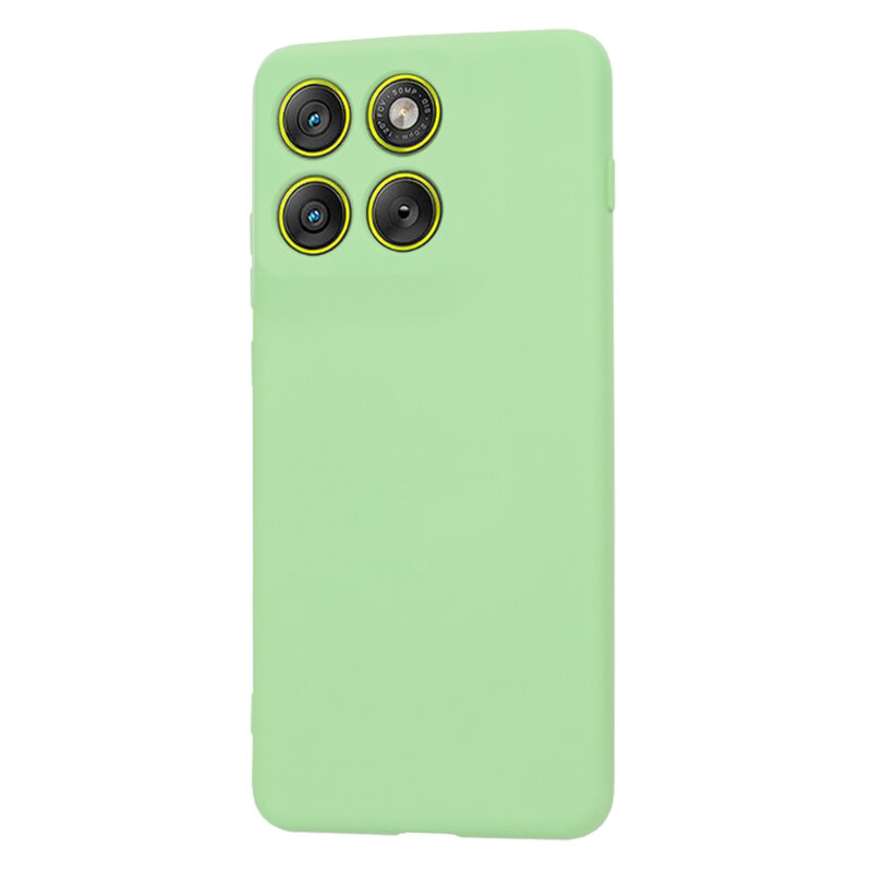 Husa silicon Motorola Edge 70 Techsuit SoftFlex, verde deschis