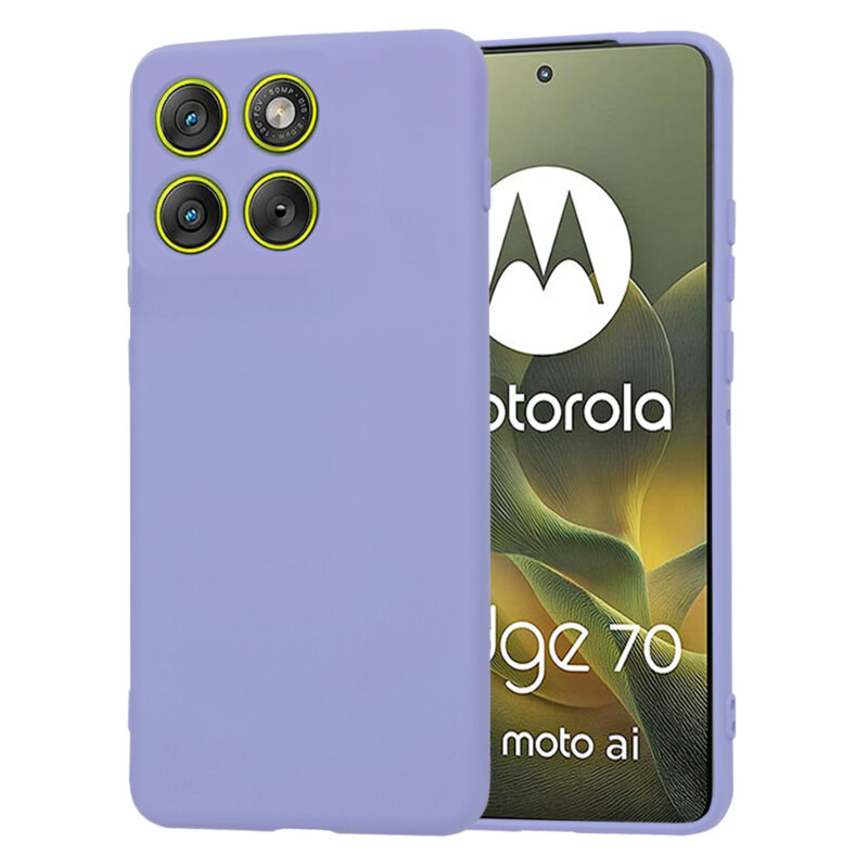 Husa silicon Motorola Edge 70 Techsuit SoftFlex, violet
